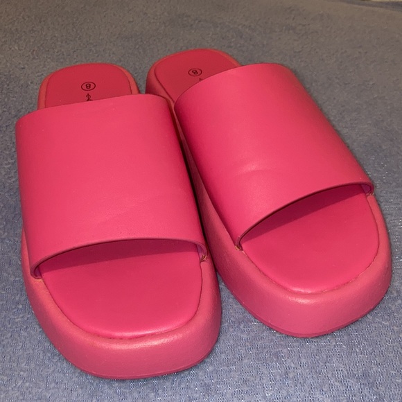 Pink Slides Womens Slides Womens Slip on Shoes Pink Sandals Girls Pink Shoes - Picture 13 of 13